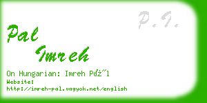 pal imreh business card